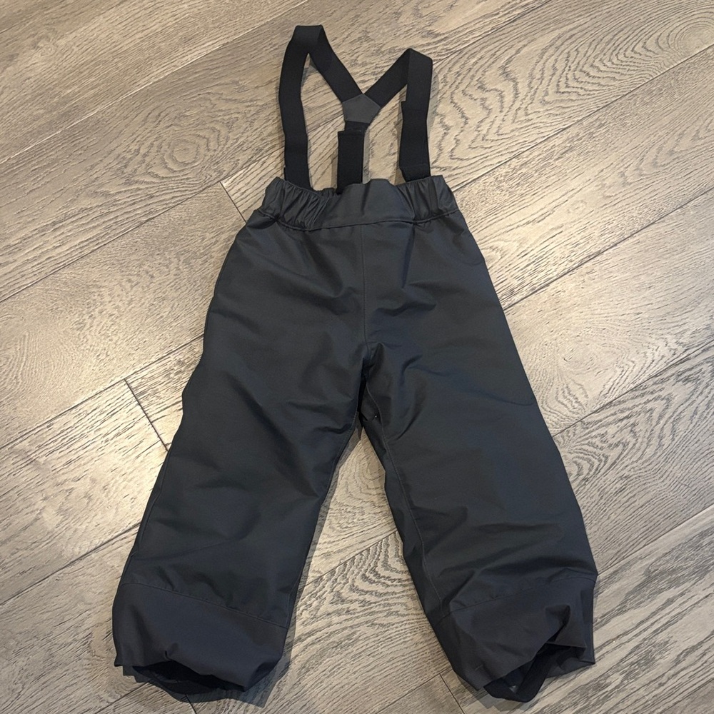 Kids Black Suspender snow Pants